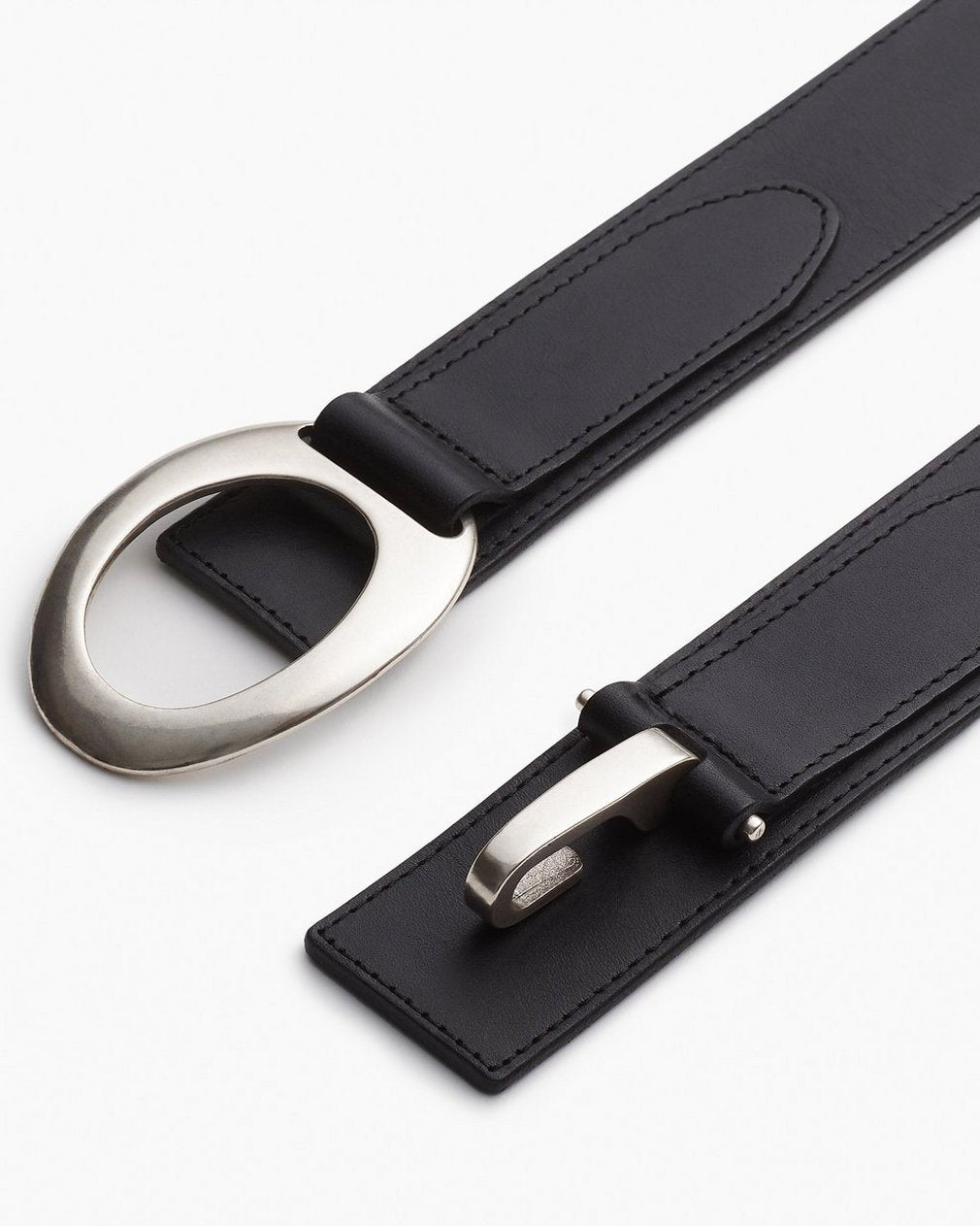 Ryder Stretch Leather Belt - Black