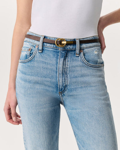 Dakota Leather Belt - Dark Espresso