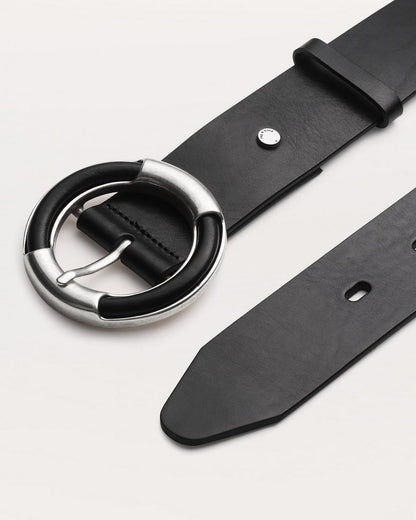 Marina Leather Belt - Black