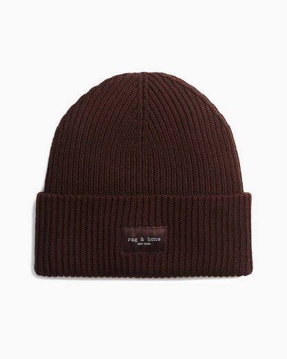 Blake Wool Beanie - Chocolate Brown