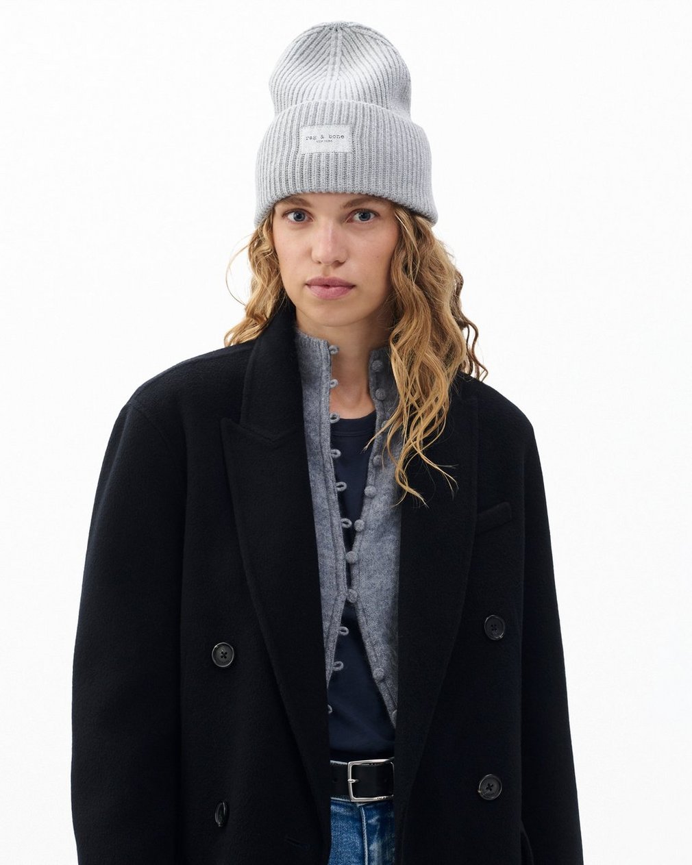 Blake Metallic Beanie - Silver