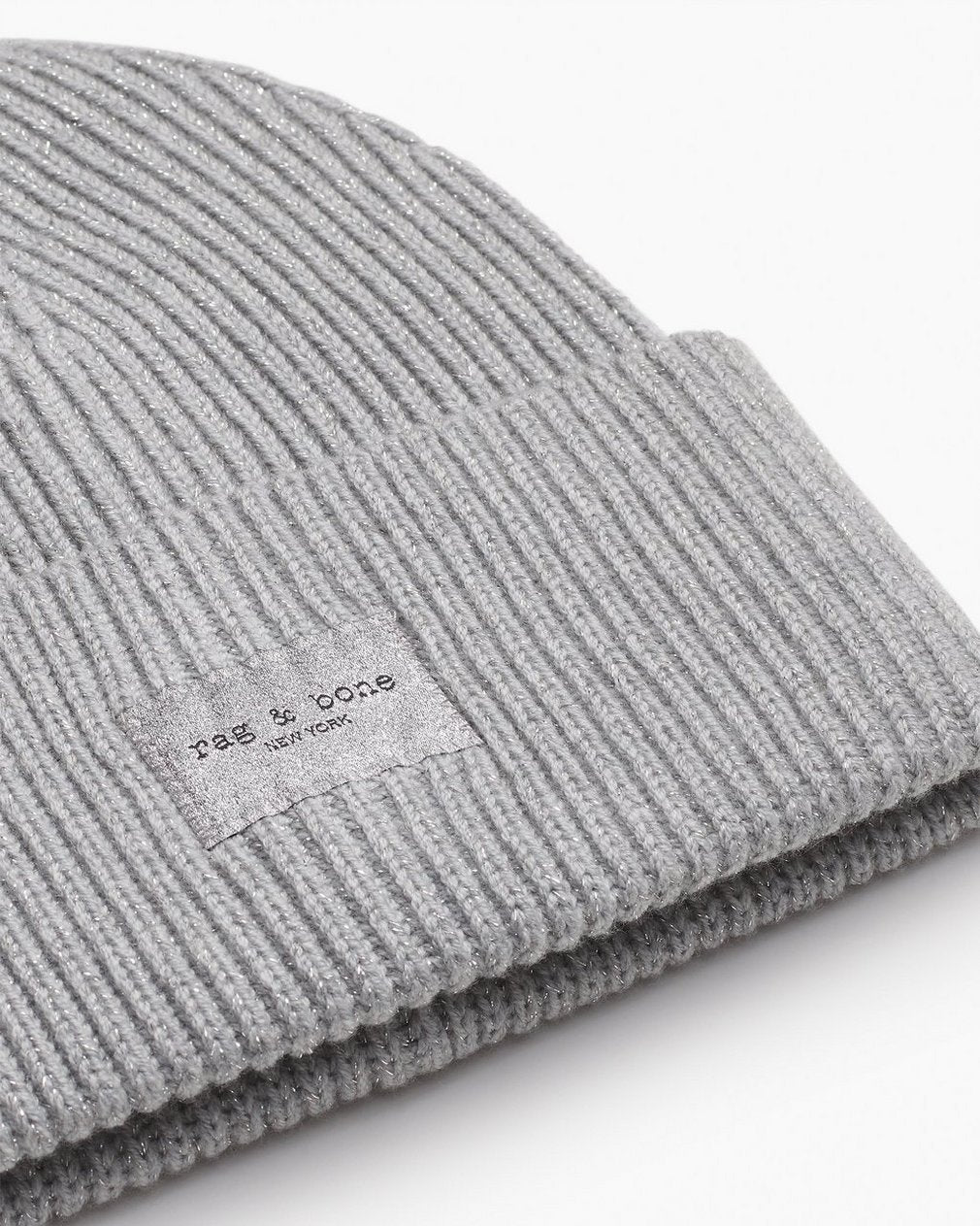 Blake Metallic Beanie - Silver