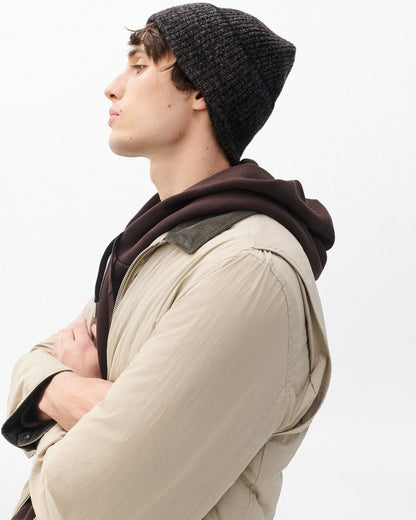 Jensen Cashmere Beanie - Brown Multi