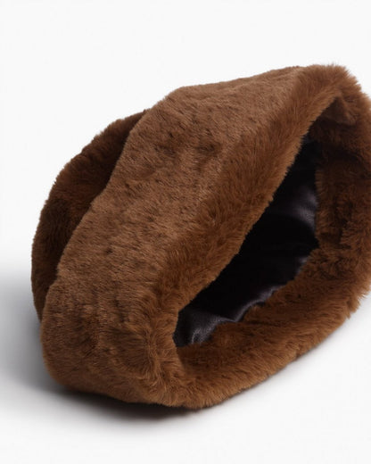 Kennedy Faux Fur Hat - Espresso