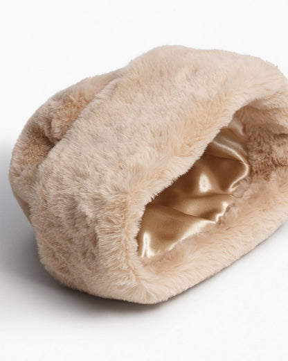 Kennedy Faux Fur Hat - Taupe