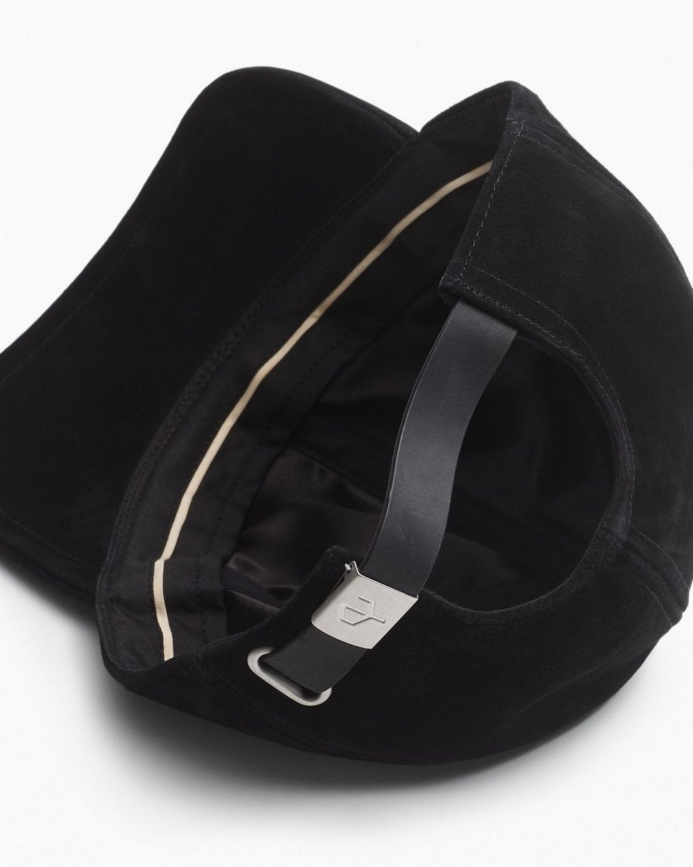 Harlow Suede Baseball Cap - Black Suede
