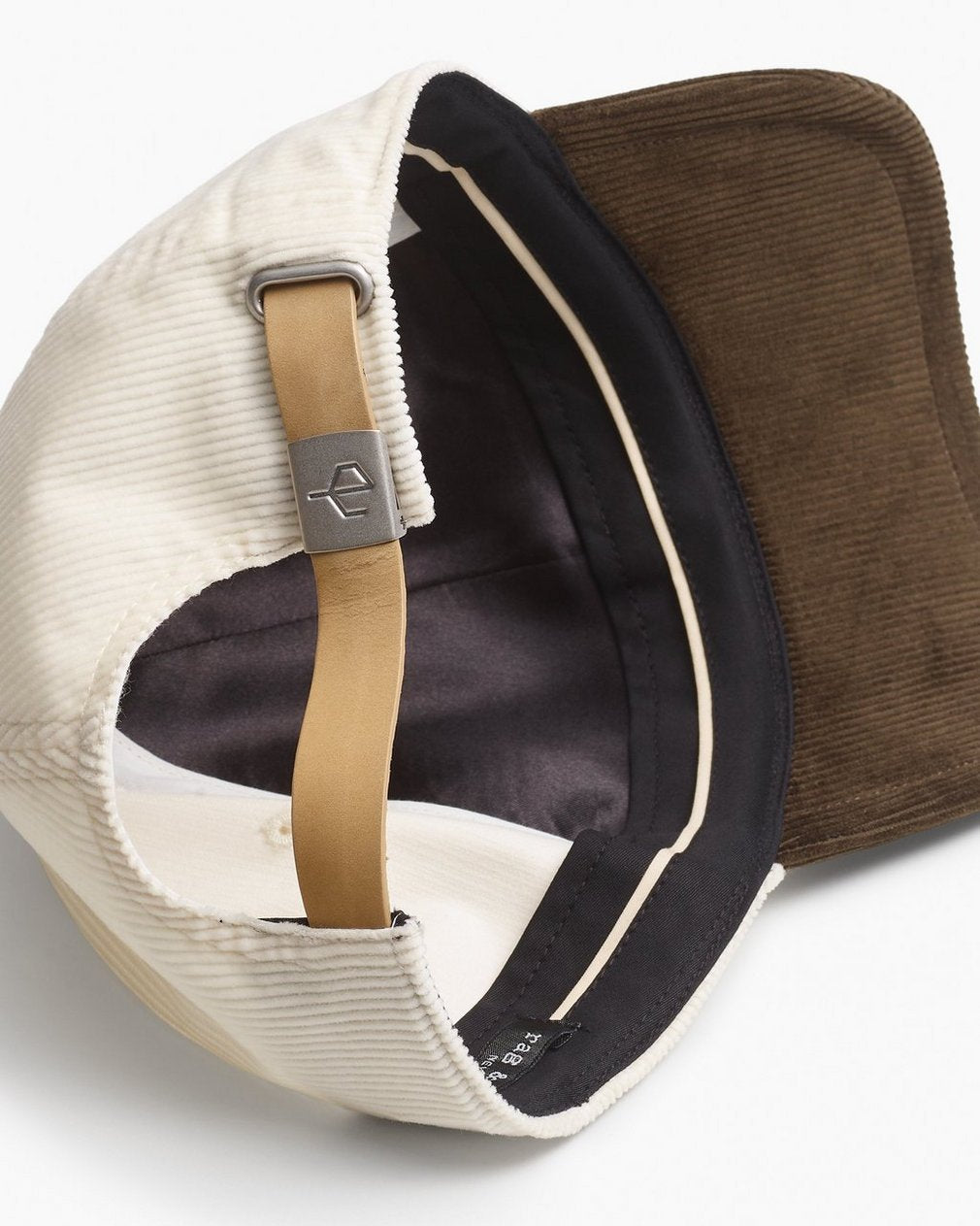 Harlow Corduroy Baseball Cap - Ecru Olive Corduroy