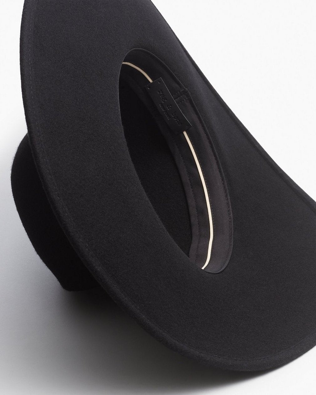 Clara Felted Wool Fedora - Black