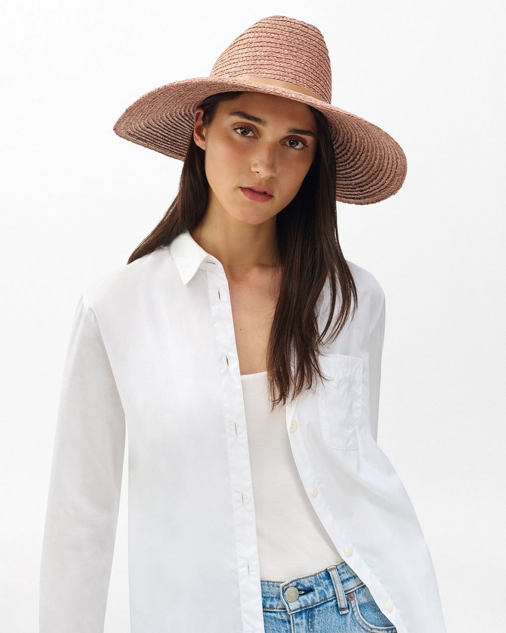 Cleo Straw Hat - Desert Rose