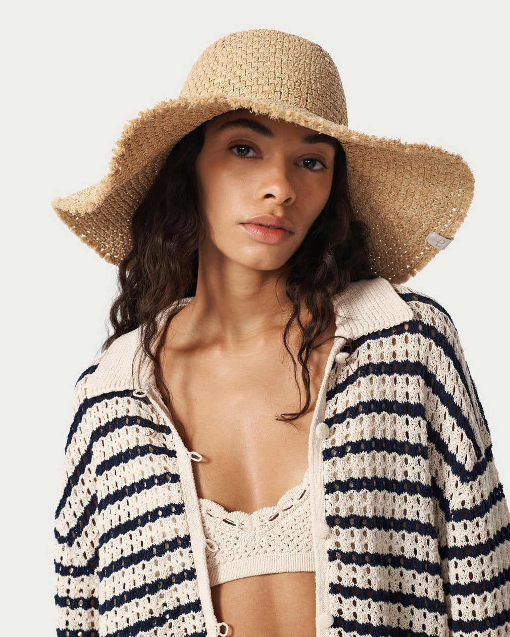 Ella Straw Sun Hat - Natural Straw
