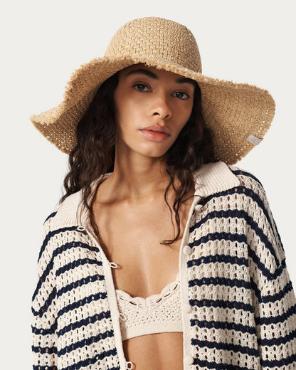 Ella Straw Sun Hat - Natural Straw