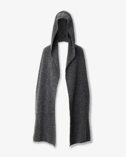Jordyn Hooded Scarf - Charcoal