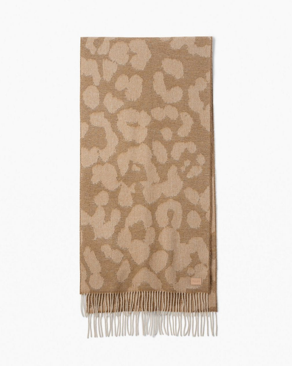 Piper Leopard-Print Scarf - Sand Multi