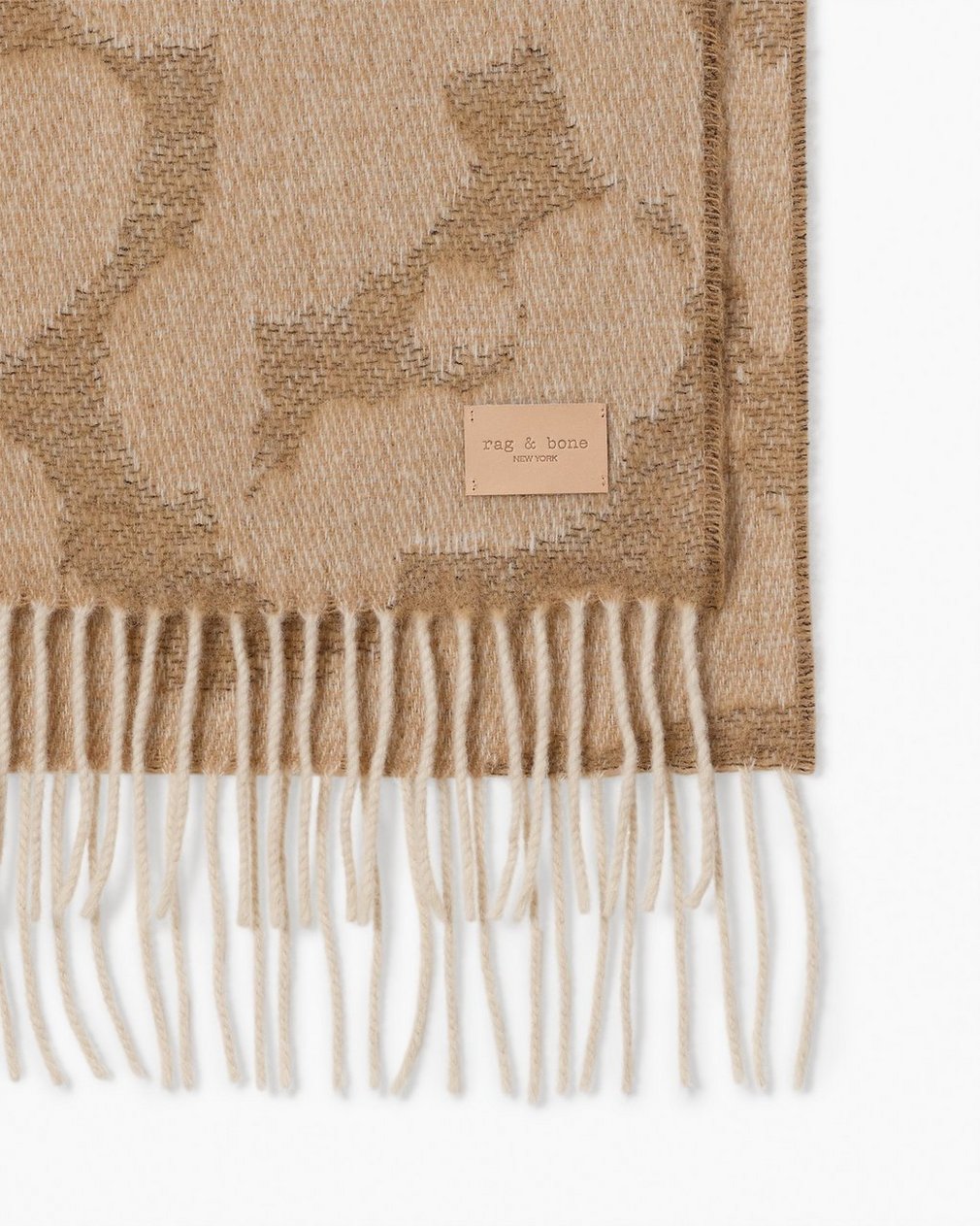 Piper Leopard-Print Scarf - Sand Multi