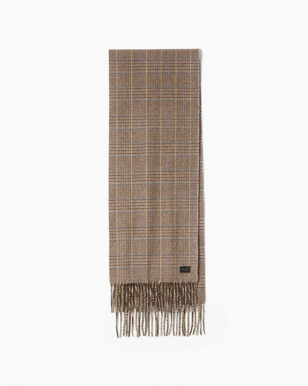 Mila Cashmere Scarf - Camel Heritage Plaid