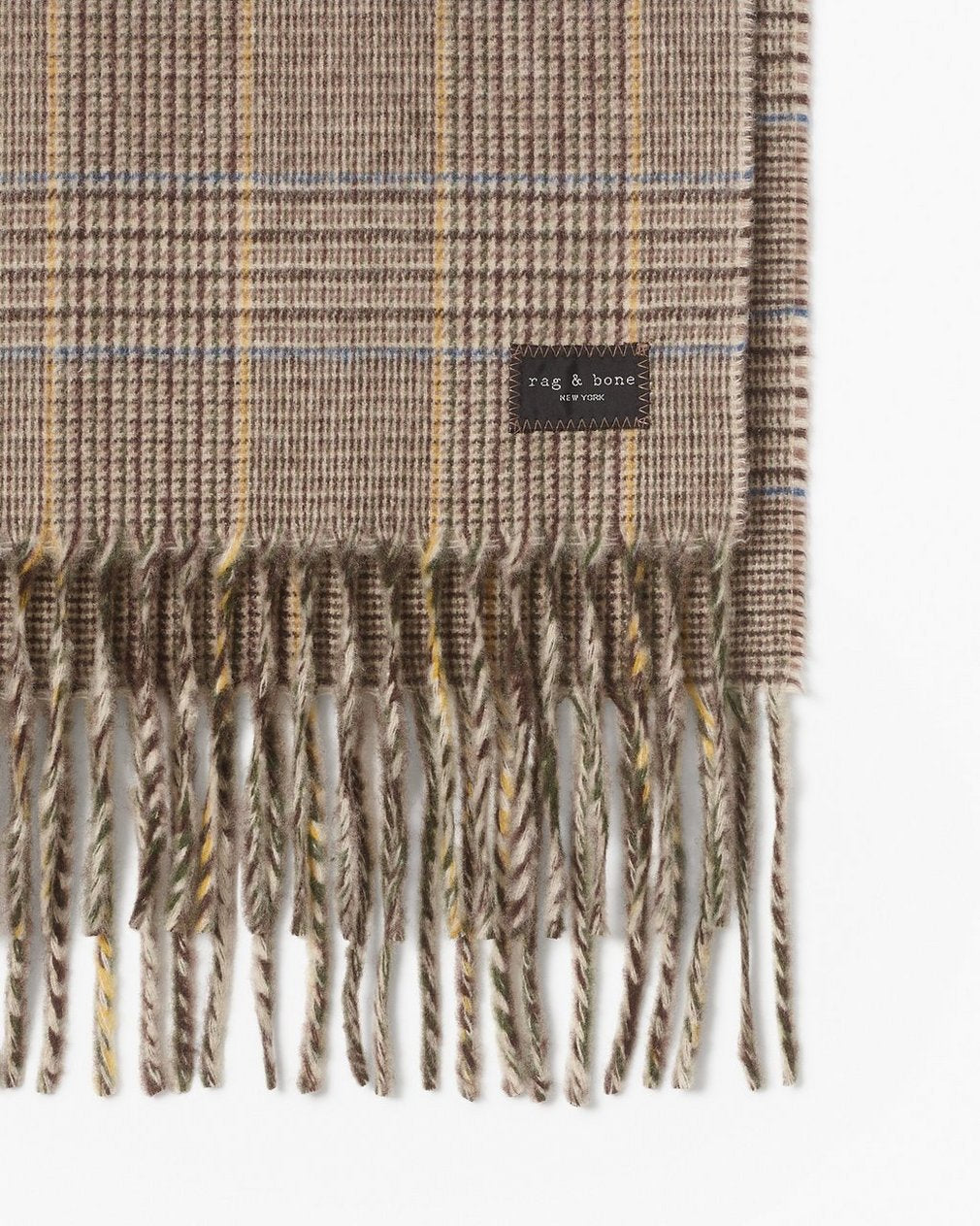 Mila Cashmere Scarf - Camel Heritage Plaid