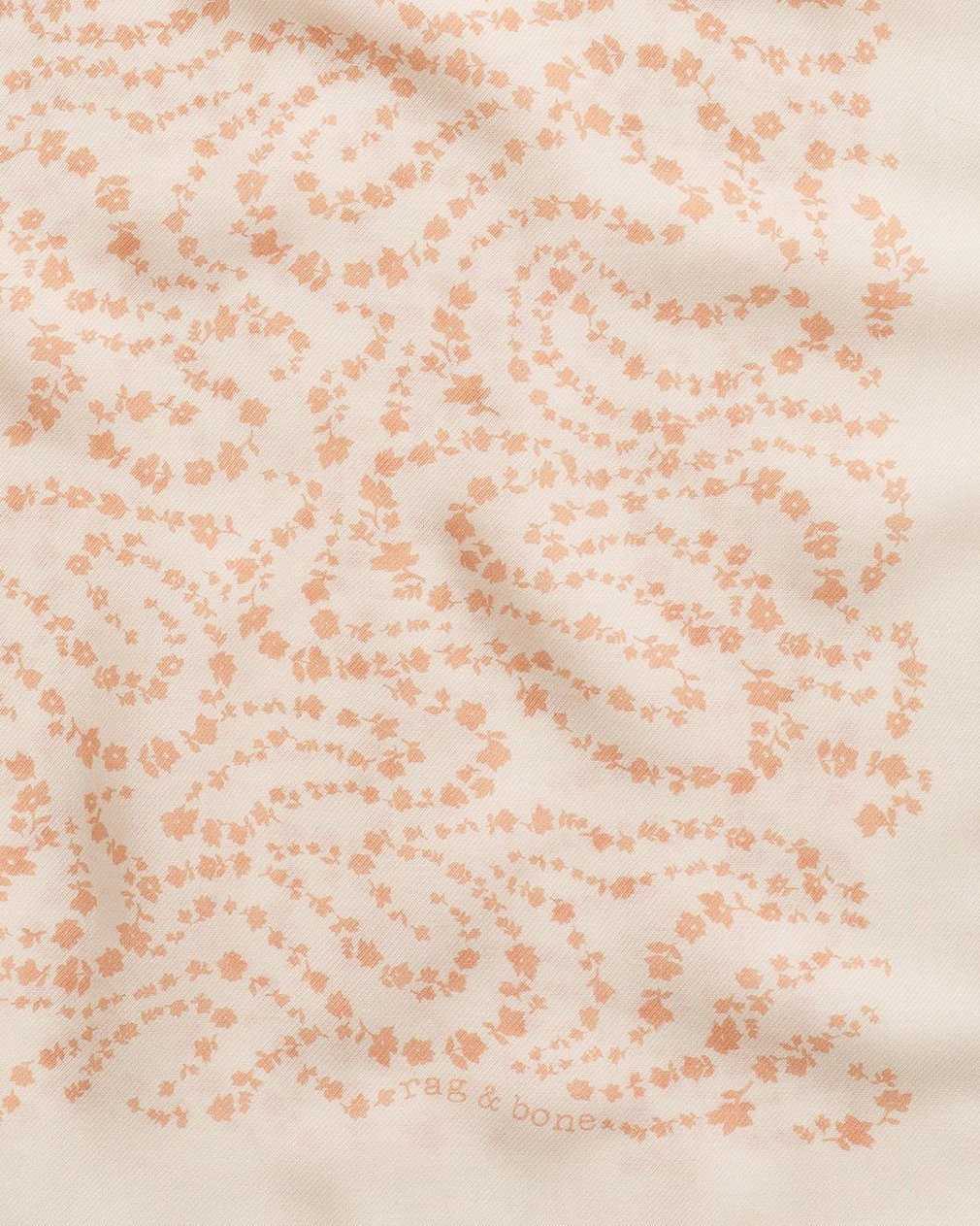 Miriam Floral-Print Scarf - Beige