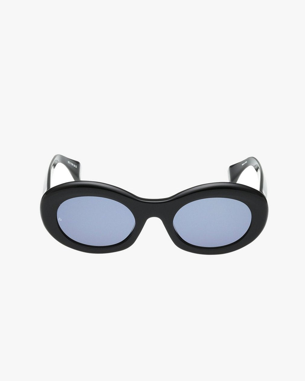 Miley Oval Sunglasses - Black Blue