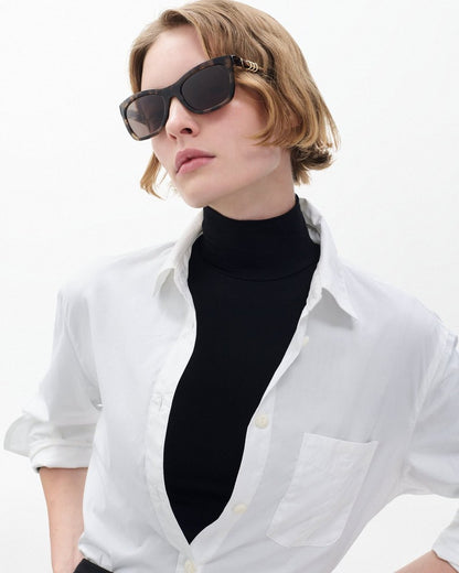 Renee Square Sunglasses - Tan  Brown