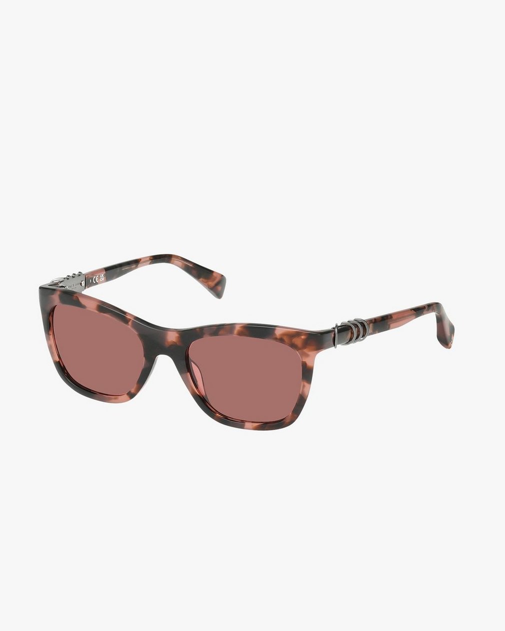 Renee Square Sunglasses - Peach Rose