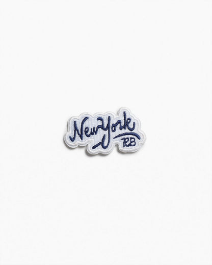 rb Embroidered Patch - New York Textface