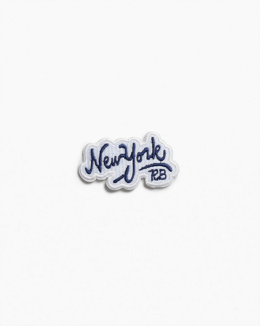 rb Embroidered Patch - New York Textface