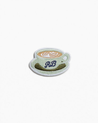 rb Embroidered Patch - Rb Latte