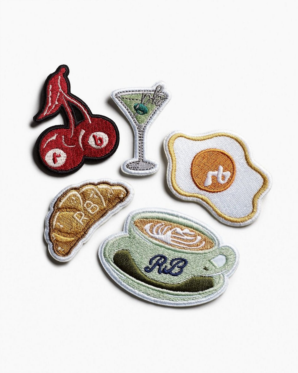 rb Embroidered Patch - Rb Latte