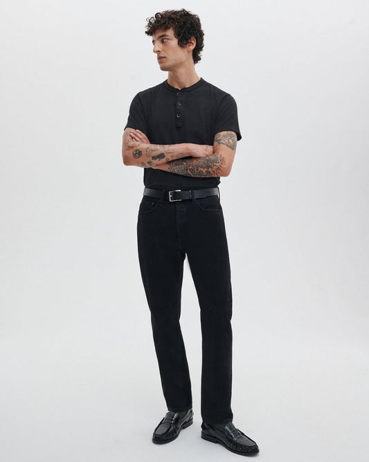 Fit 2 - Black: Slim Fit Black Authentic Stretch Jean