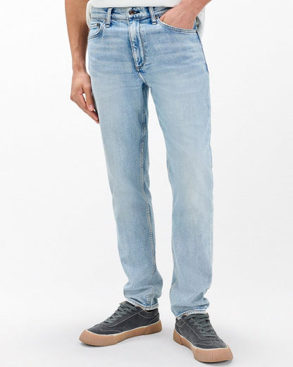 Fit 2 - Flynn: Slim Fit Light Indigo Authentic Stretch Jean