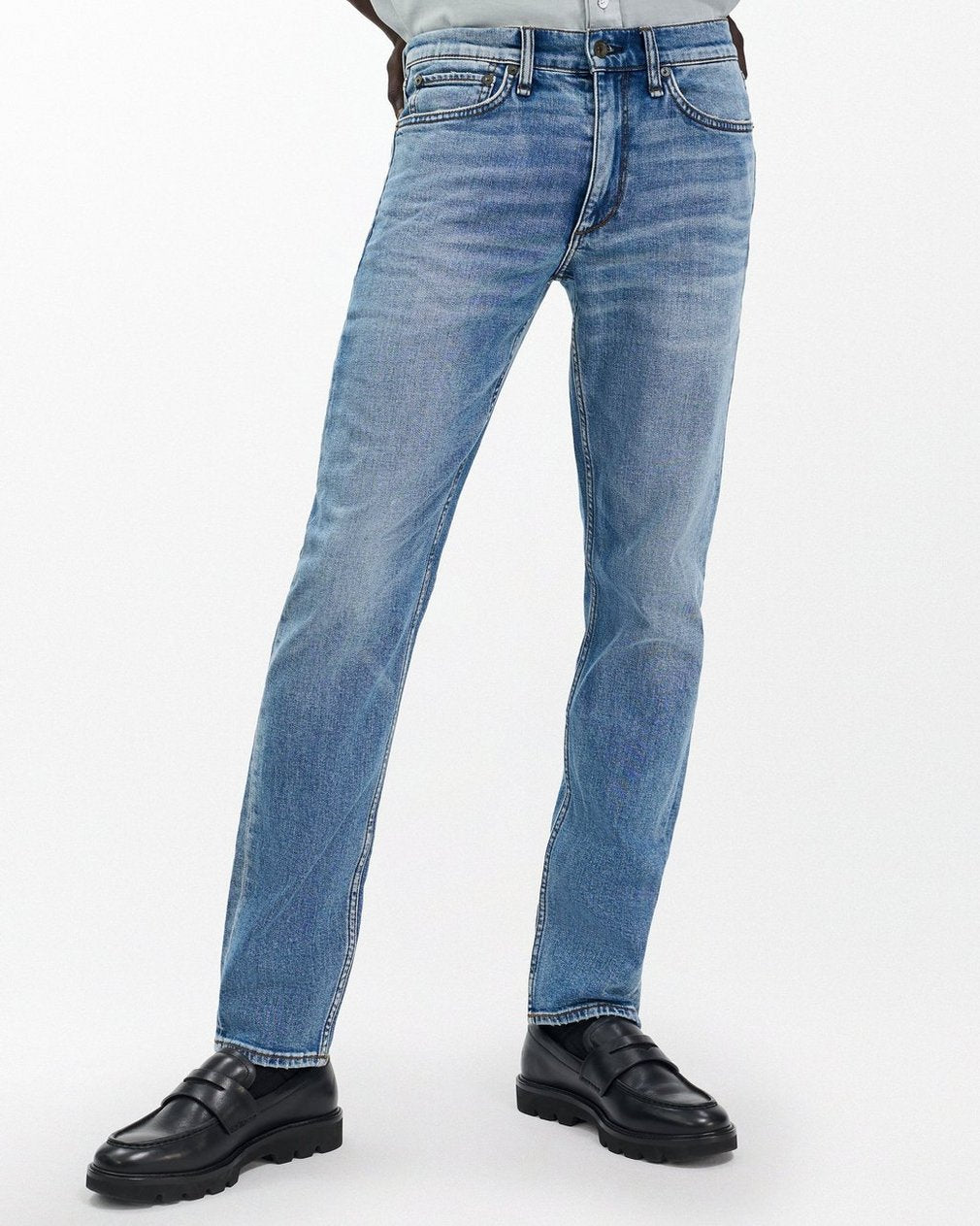 Fit 2 - Carter: Slim Fit Medium Indigo Authentic Stretch Jean