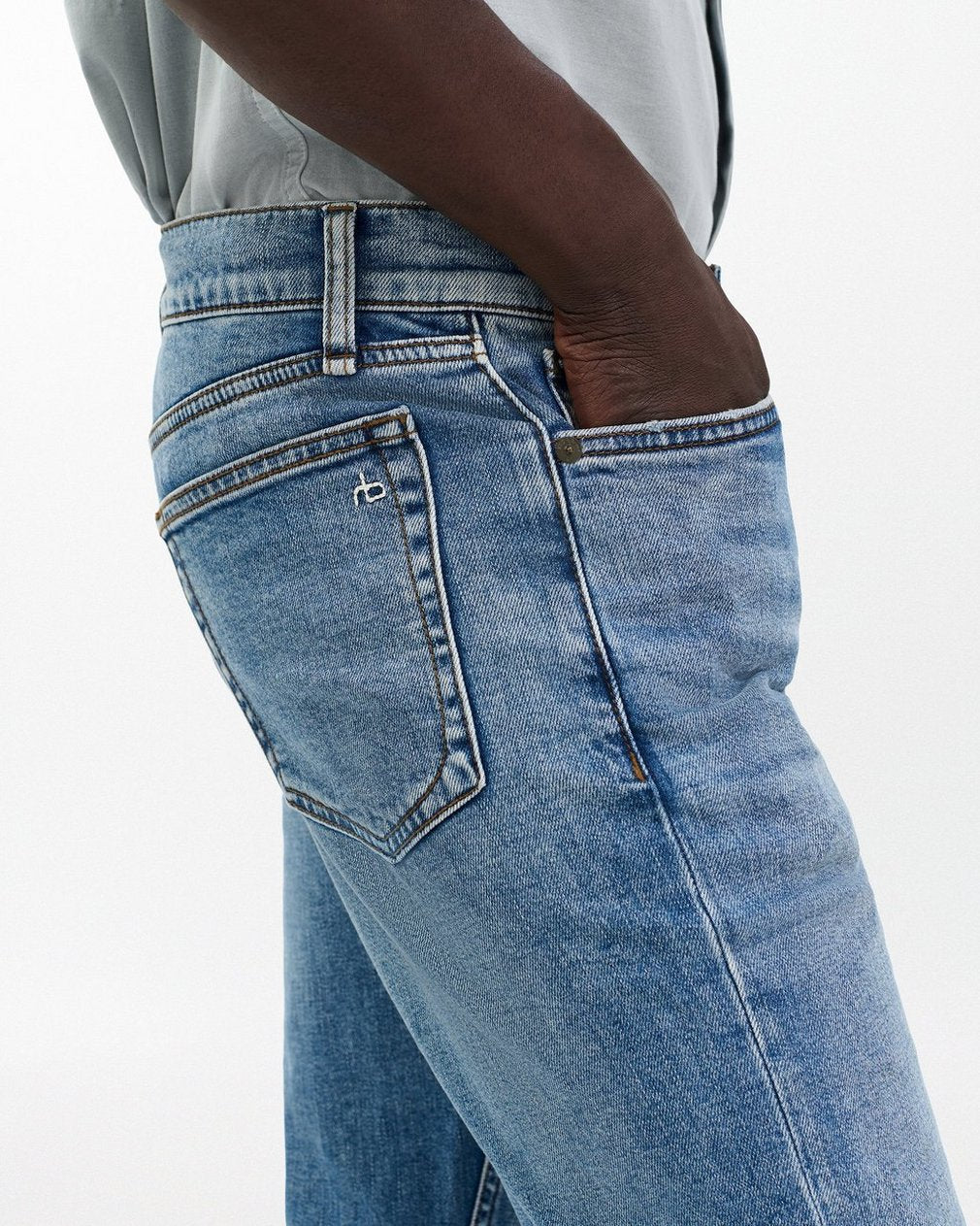 Fit 2 - Carter: Slim Fit Medium Indigo Authentic Stretch Jean