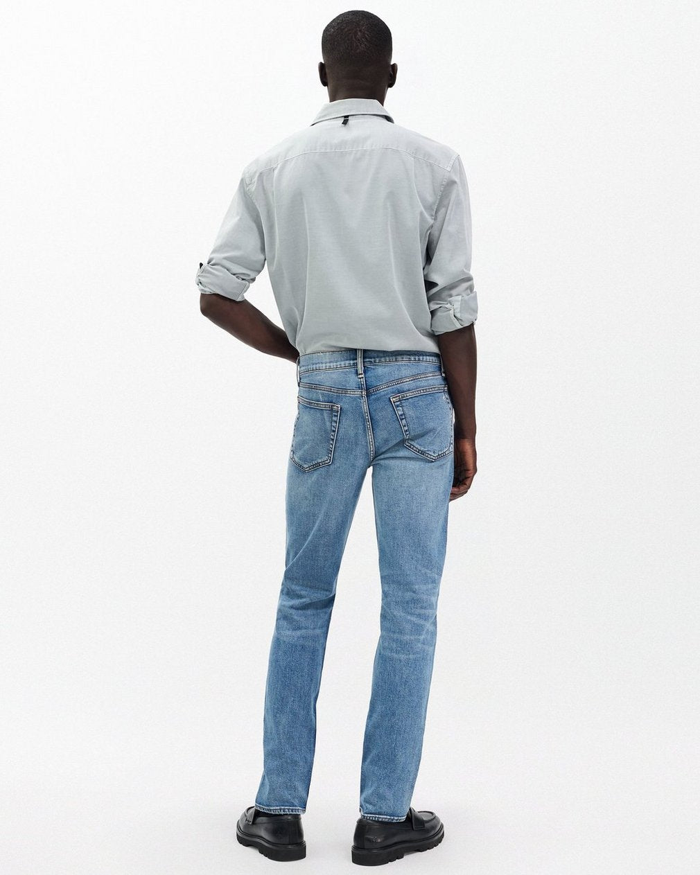 Fit 2 - Carter: Slim Fit Medium Indigo Authentic Stretch Jean