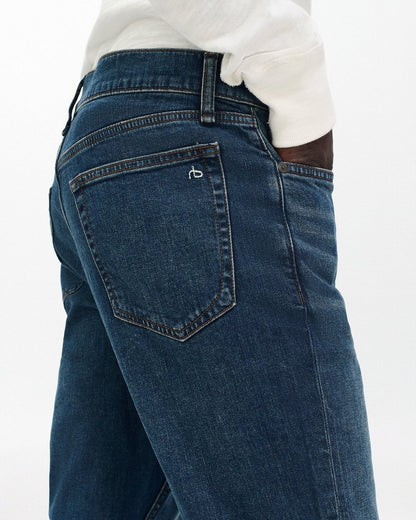 Fit 2 - Cole: Slim Fit Dark Indigo Authentic Stretch Jean