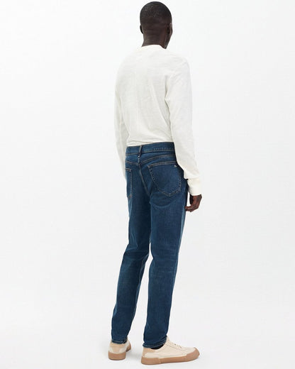 Fit 2 - Cole: Slim Fit Dark Indigo Authentic Stretch Jean