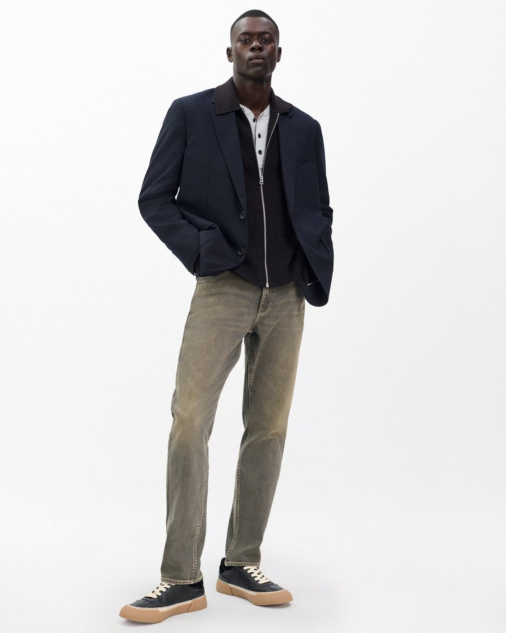 Fit 3 Athletic Jeans - Grey Olive