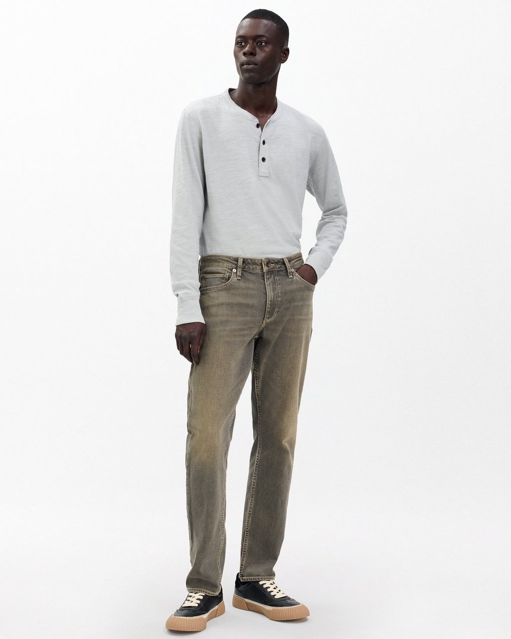 Fit 3 Athletic Jeans - Grey Olive