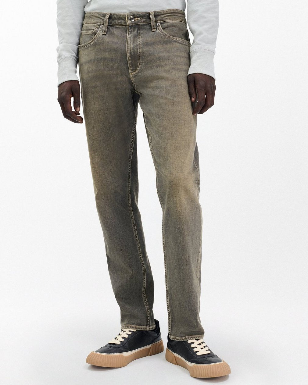 Fit 3 Athletic Jeans - Grey Olive