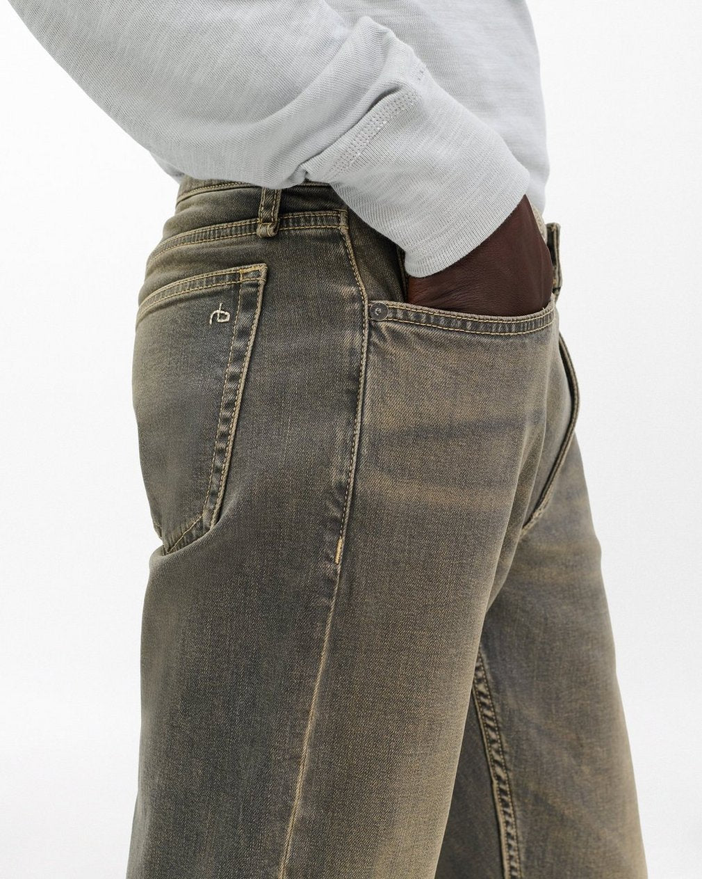 Fit 3 Athletic Jeans - Grey Olive