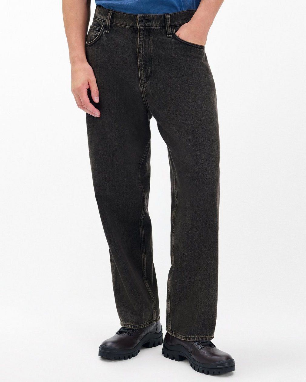 rbBAGGY Fit Jeans - Brown Black