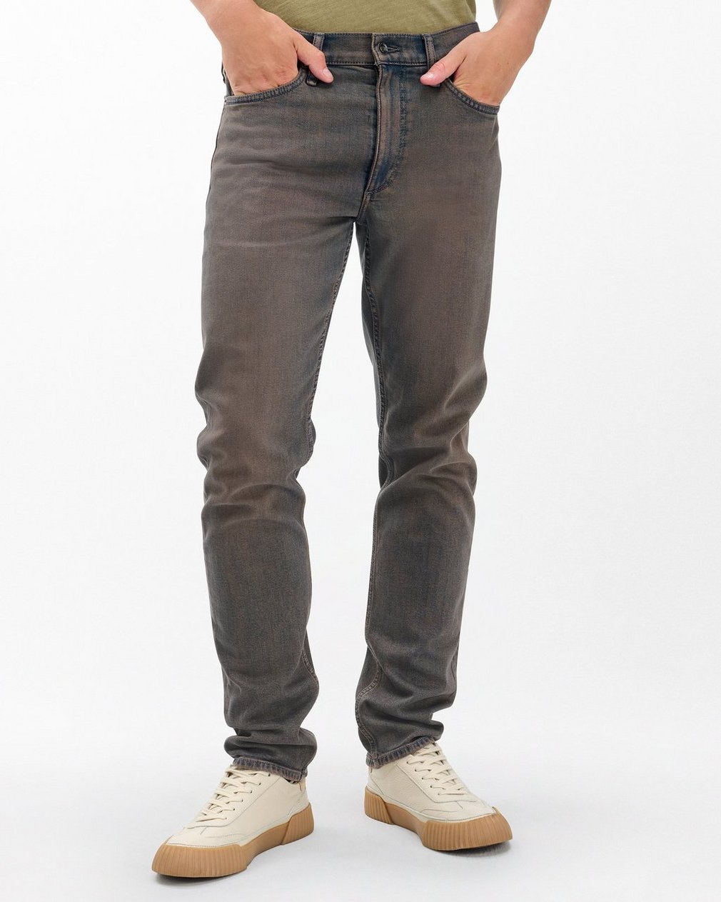 Fit 2 Slim Jeans - Ochre Blue