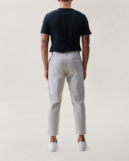 Brady Stretch Cotton Pants - Natural Gray