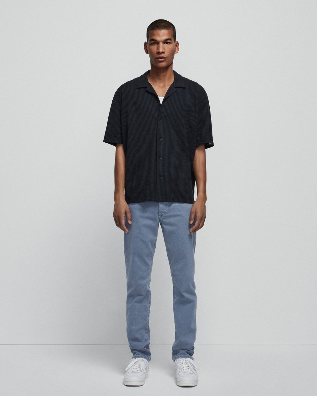 Fit 2 - French Blue: Slim Fit Medium Indigo Aero Stretch Jean