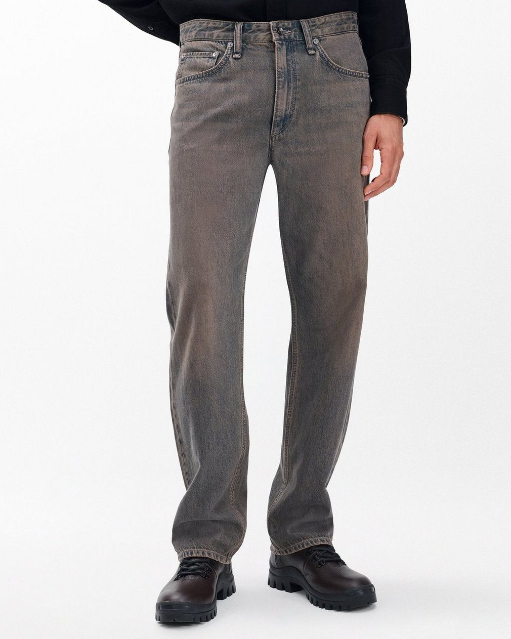 Fit 4 Straight Jeans - Ochre Blue