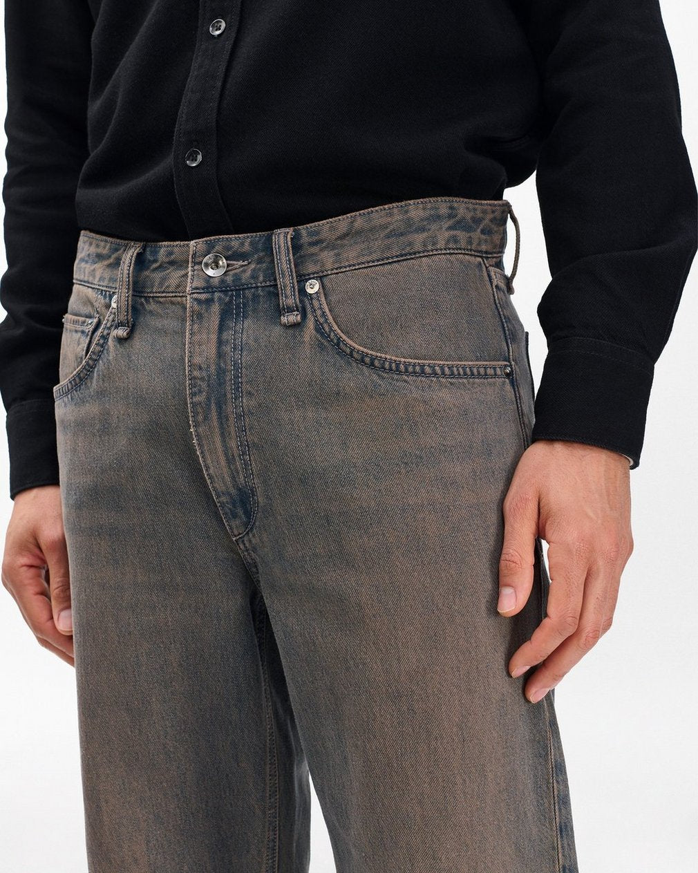 Fit 4 Straight Jeans - Ochre Blue