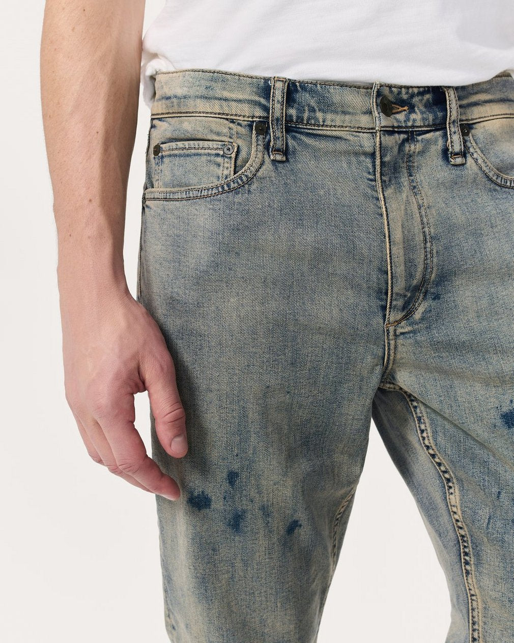 Fit 2 Slim Jeans - Worn Bleach