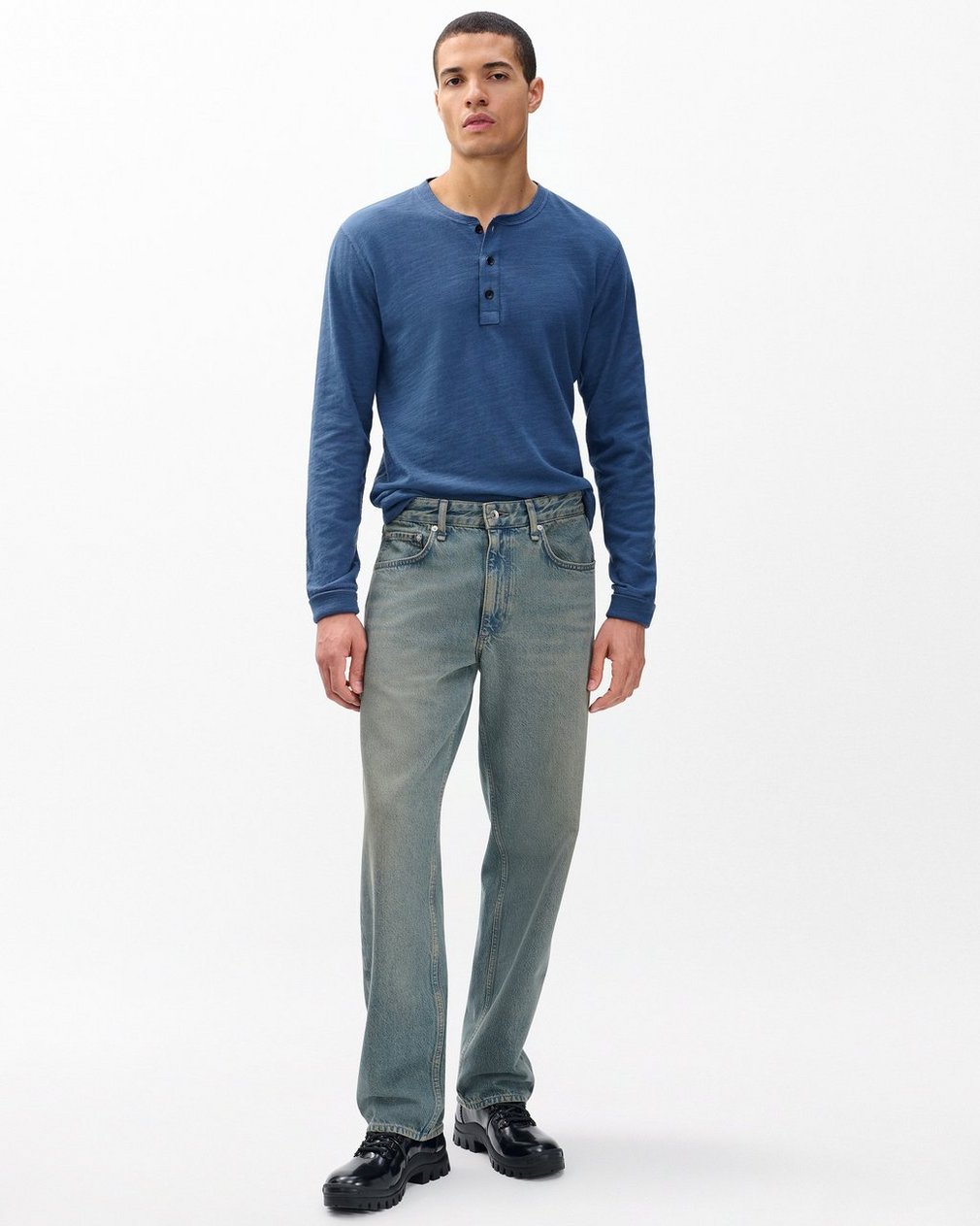 Fit 4 Straight Jeans - Sepia Indigo