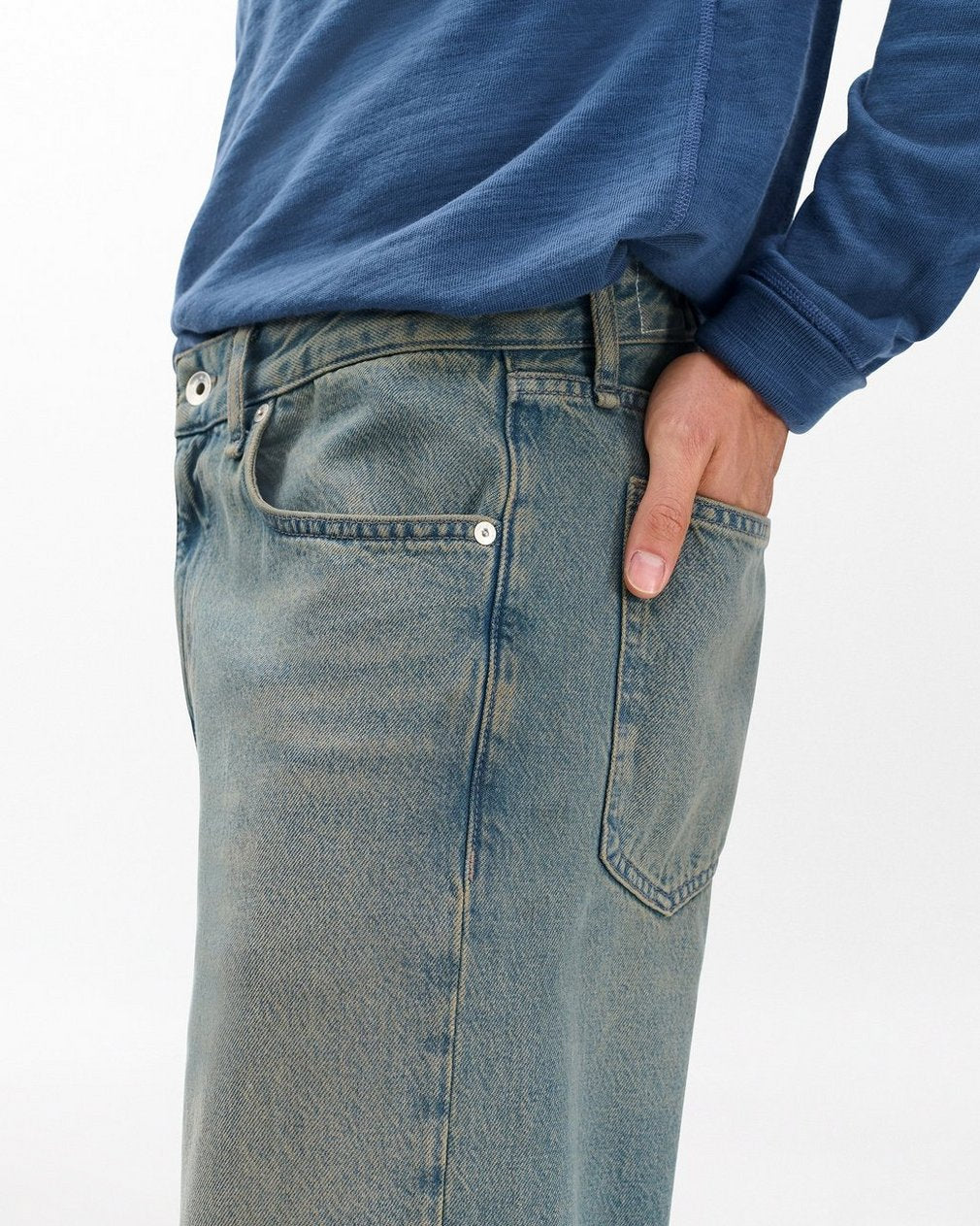 Fit 4 Straight Jeans - Sepia Indigo