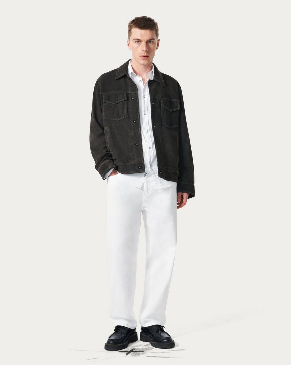 rbBAGGY Fit Jeans - White