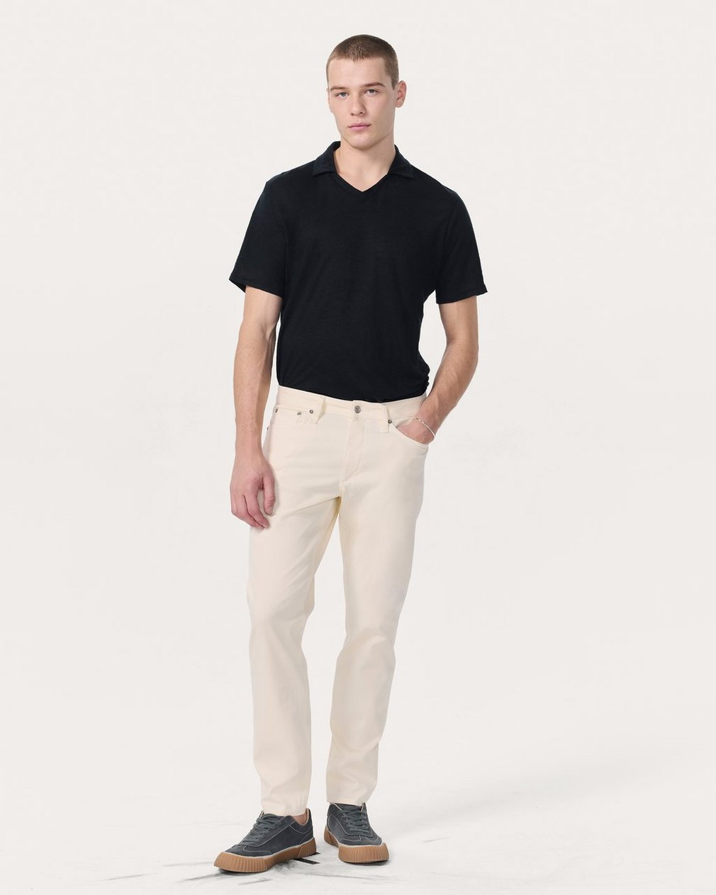 Fit 3 Athletic Jeans - Ecru